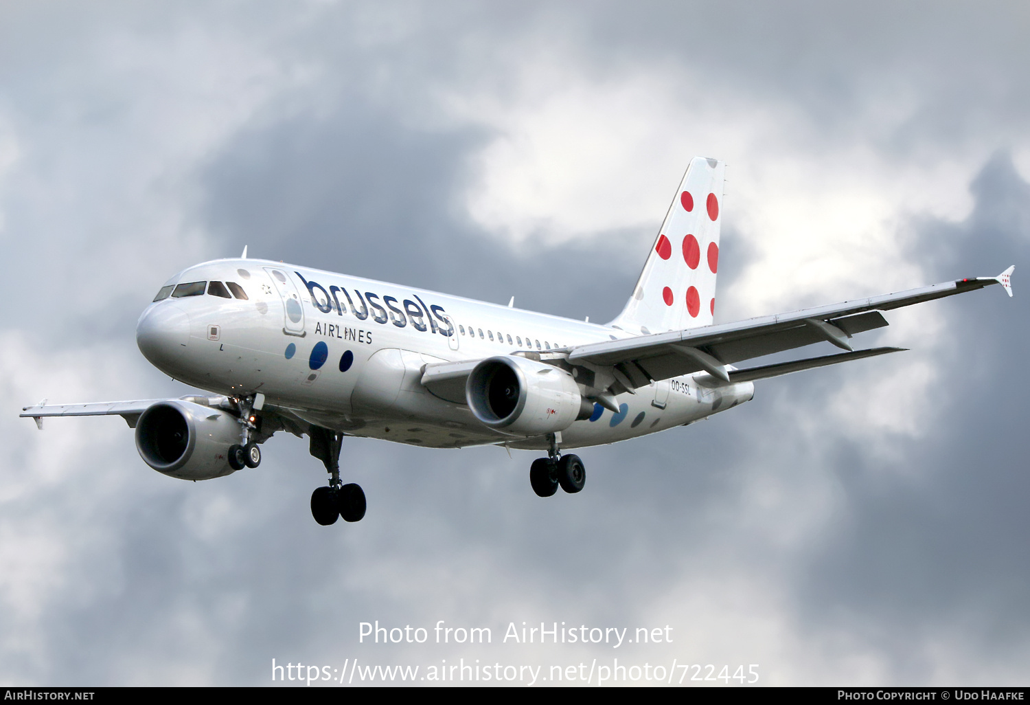 Aircraft Photo of OO-SSL | Airbus A319-111 | Brussels Airlines | AirHistory.net #722445