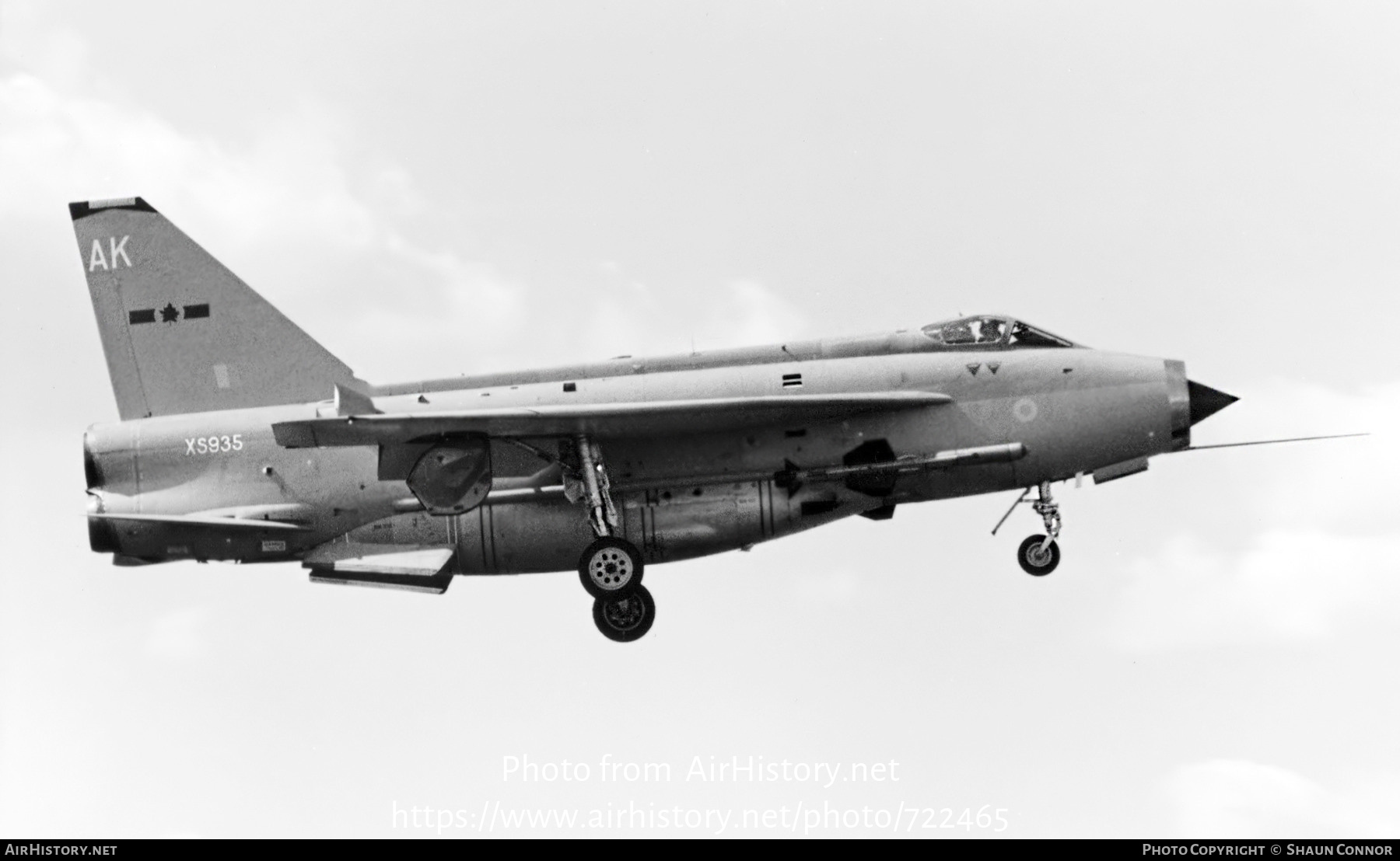 Aircraft Photo of XS935 | English Electric Lightning F6 | UK - Air Force | AirHistory.net #722465