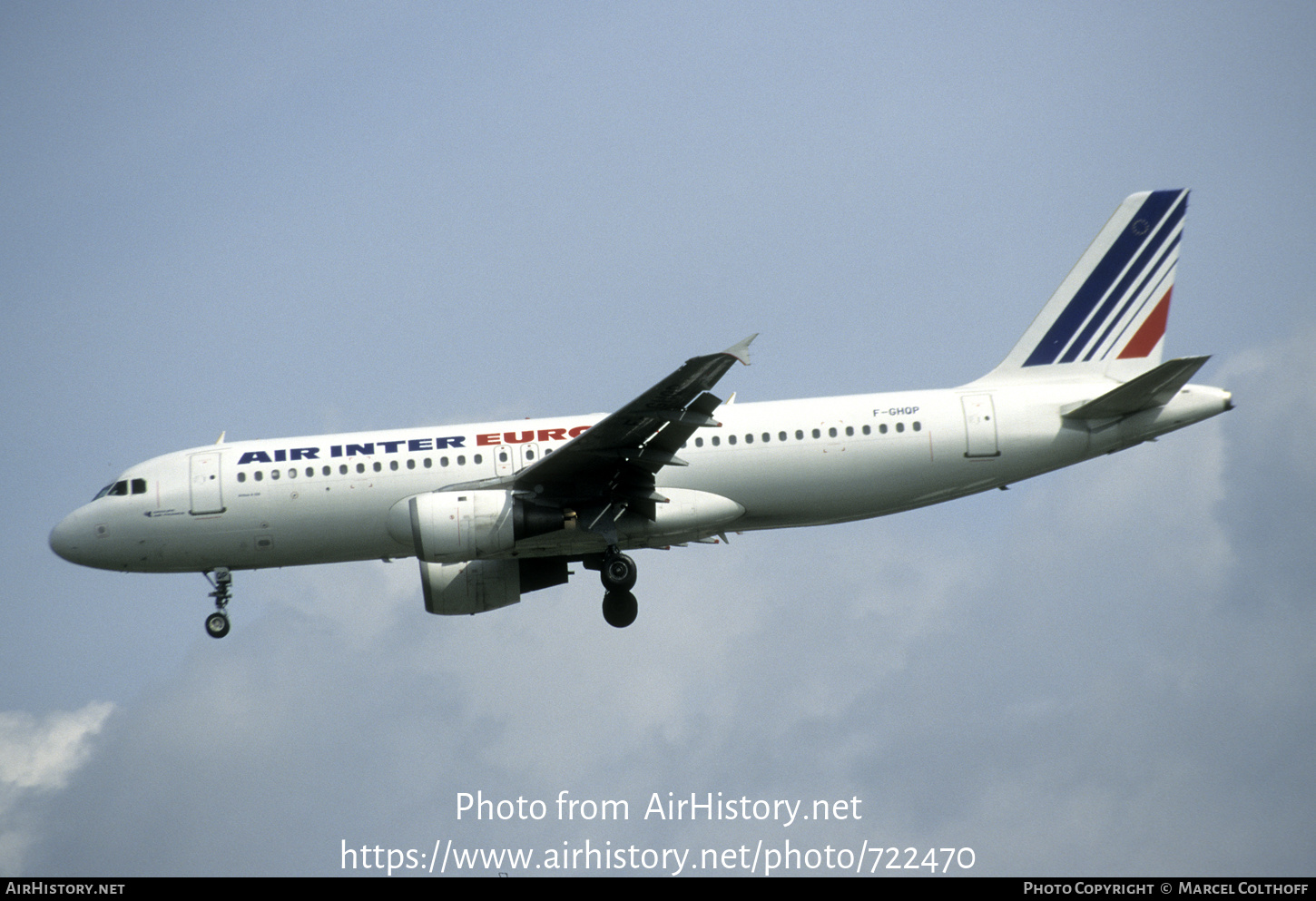 Aircraft Photo of F-GHQP | Airbus A320-211 | Air Inter Europe | AirHistory.net #722470