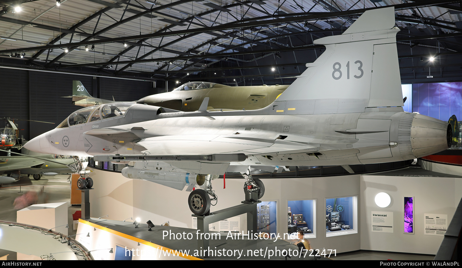 Aircraft Photo of 39813 | Saab JAS 39B Gripen | Sweden - Air Force | AirHistory.net #722471