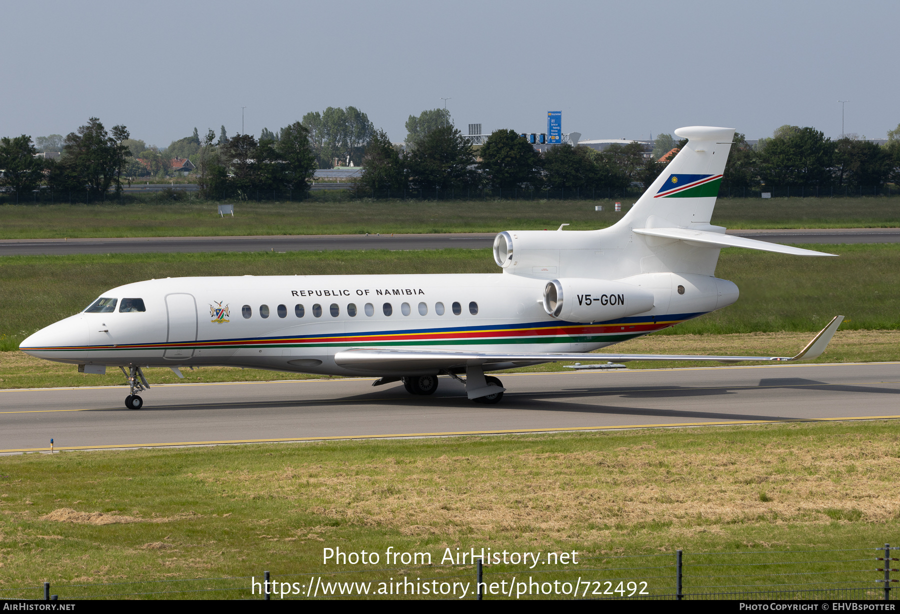 Aircraft Photo of V5-GON | Dassault Falcon 7X | Republic of Namibia | AirHistory.net #722492