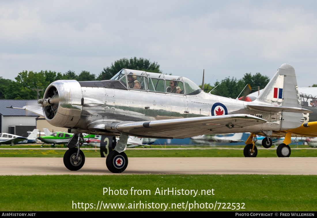 Aircraft Photo of N52494 | North American Harvard Mk4 | Canada - Air Force | AirHistory.net #722532