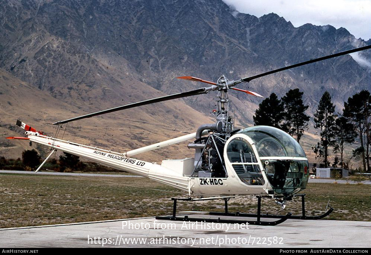 Aircraft Photo of ZK-HDC | Hiller UH-12E | Alpine Helicopters | AirHistory.net #722582