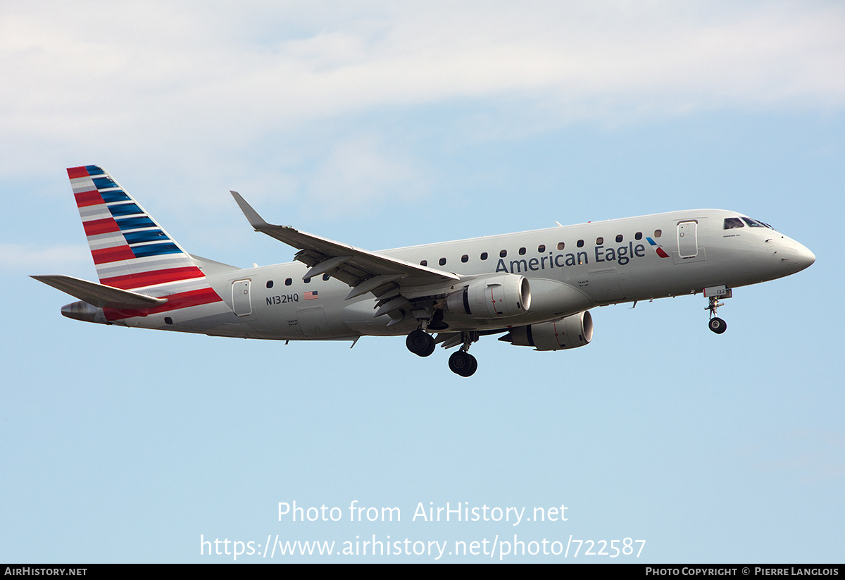 Aircraft Photo of N132HQ | Embraer 175LR (ERJ-170-200LR) | American Eagle | AirHistory.net #722587