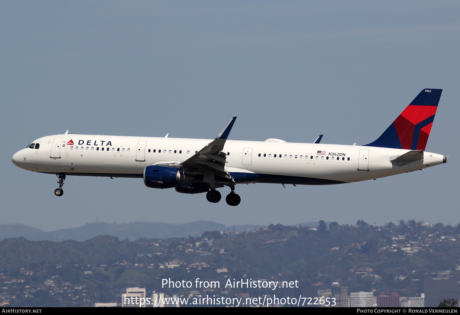 Aircraft Photo of N362DN | Airbus A321-213 | Delta Air Lines | AirHistory.net #722653