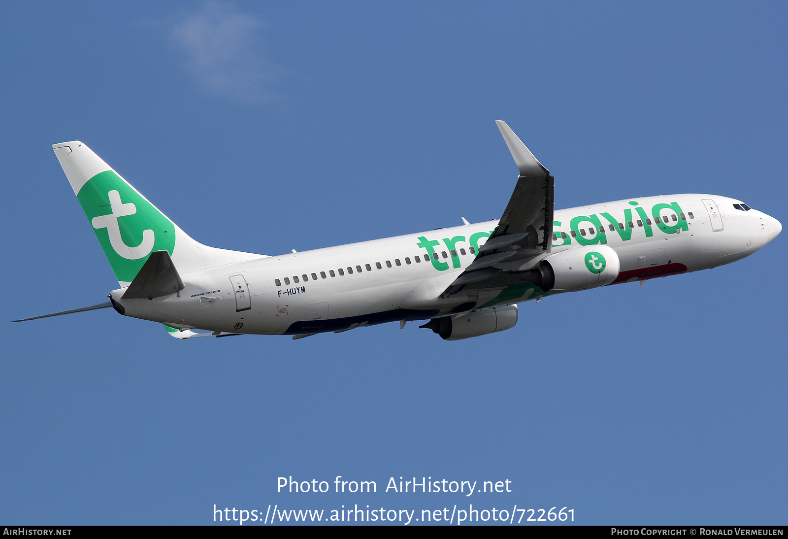 Aircraft Photo of F-HUYM | Boeing 737-86N | Transavia | AirHistory.net #722661