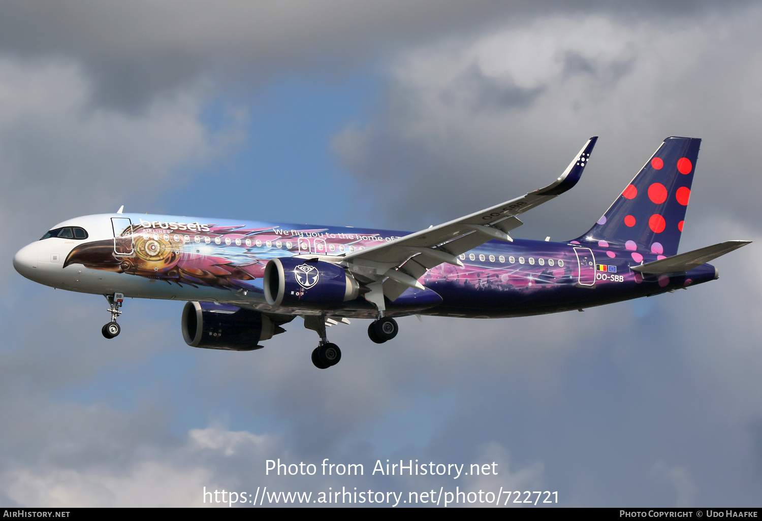 Aircraft Photo of OO-SBB | Airbus A320-251N | Brussels Airlines | AirHistory.net #722721