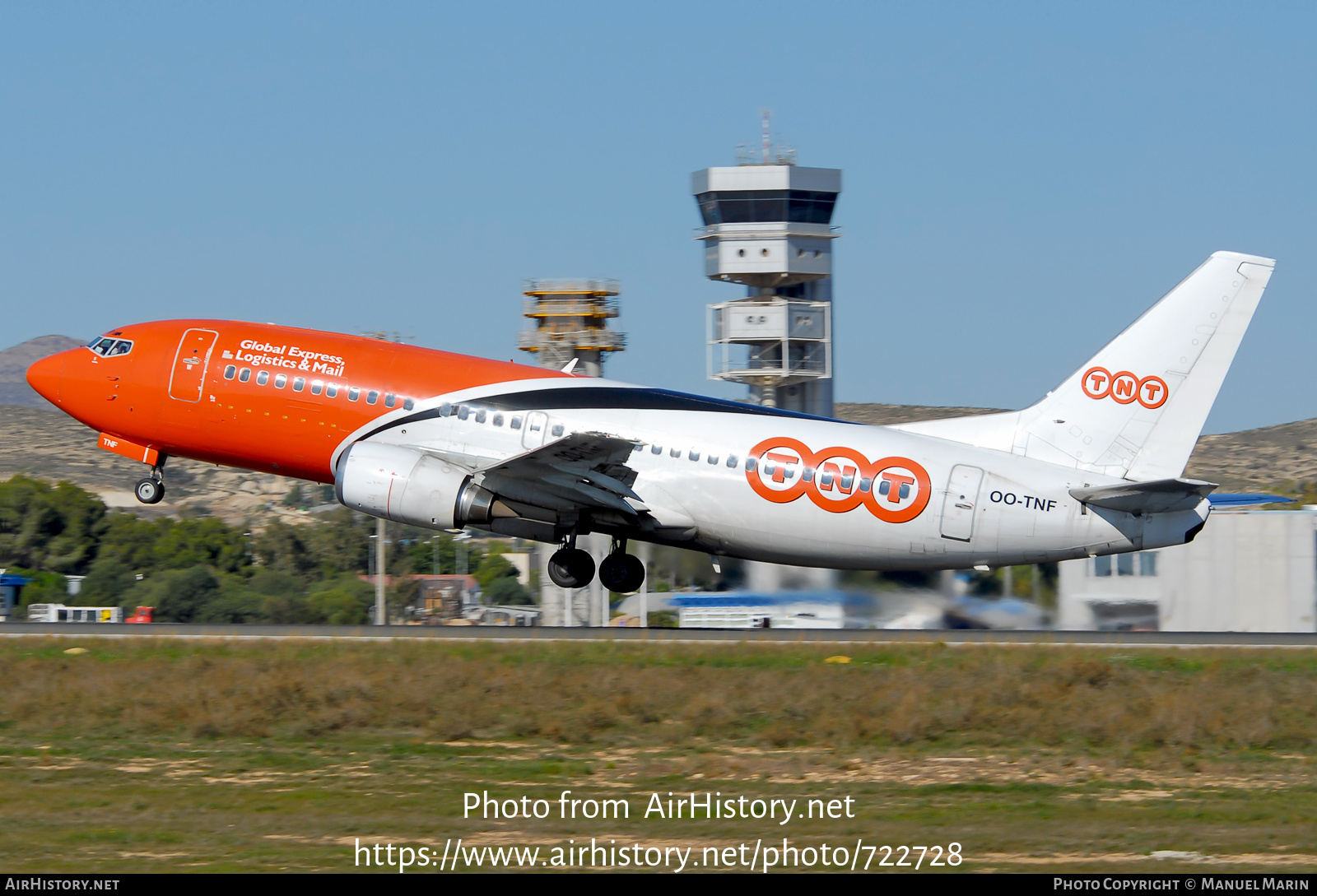 Aircraft Photo of OO-TNF | Boeing 737-3Q8 | TNT Airways | AirHistory.net #722728