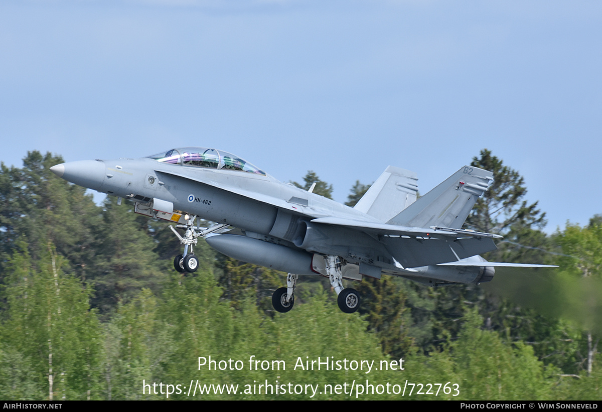 Aircraft Photo of HN-462 | McDonnell Douglas F/A-18D Hornet | Finland - Air Force | AirHistory.net #722763