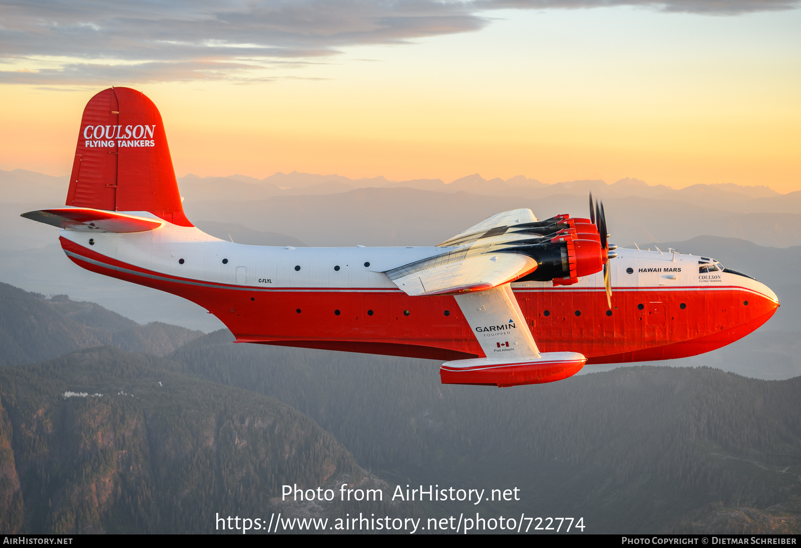 Aircraft Photo of C-FLYL | Martin JRM-3/AT Mars | Coulson Flying Tankers | AirHistory.net #722774