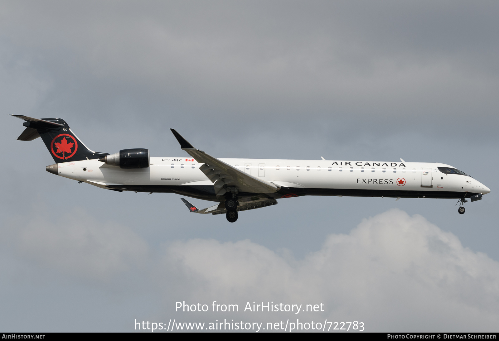 Aircraft Photo of C-FJQZ | Bombardier CRJ-900 (CL-600-2D24) | Air Canada Express | AirHistory.net #722783