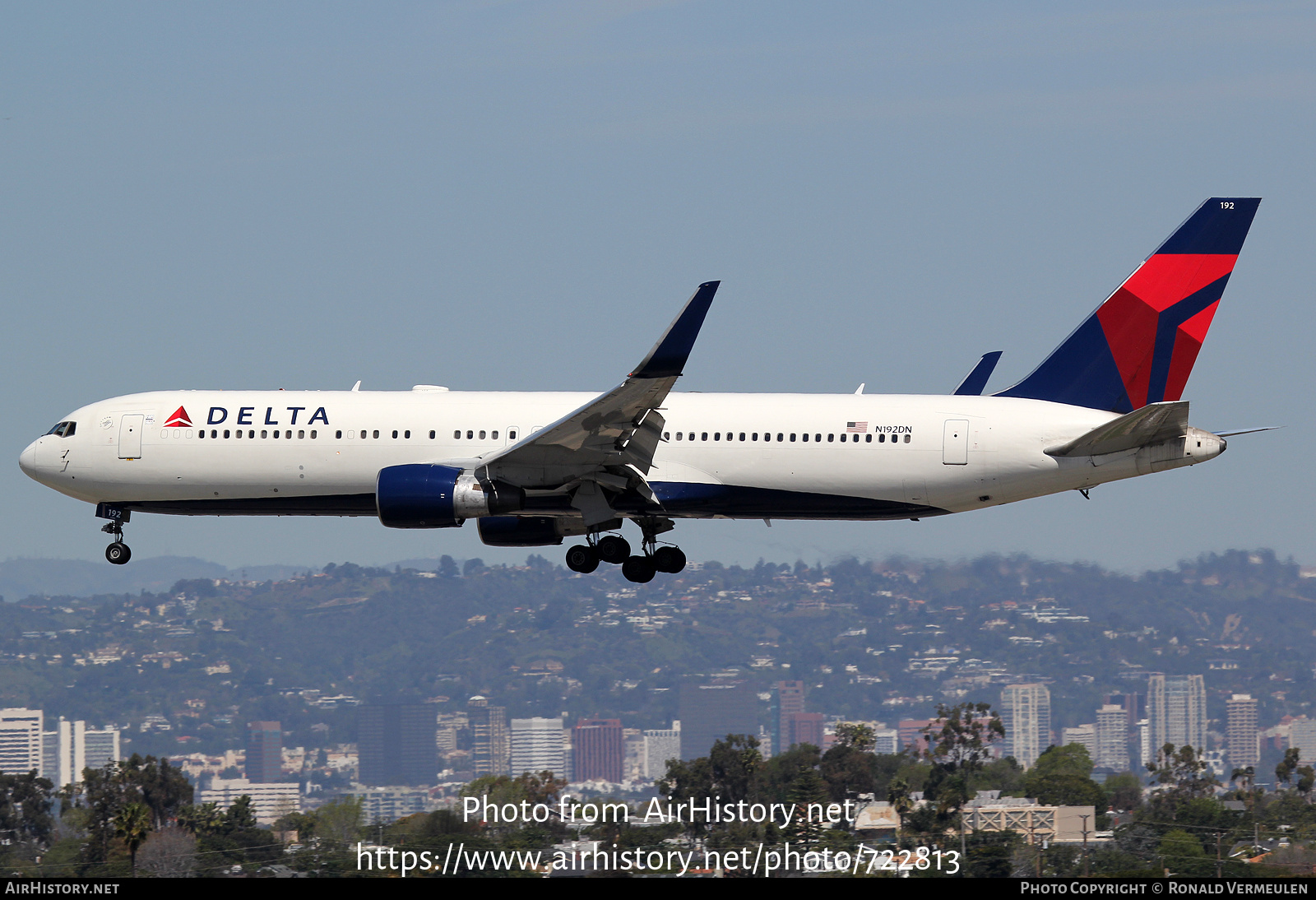 Aircraft Photo of N192DN | Boeing 767-332/ER | Delta Air Lines | AirHistory.net #722813