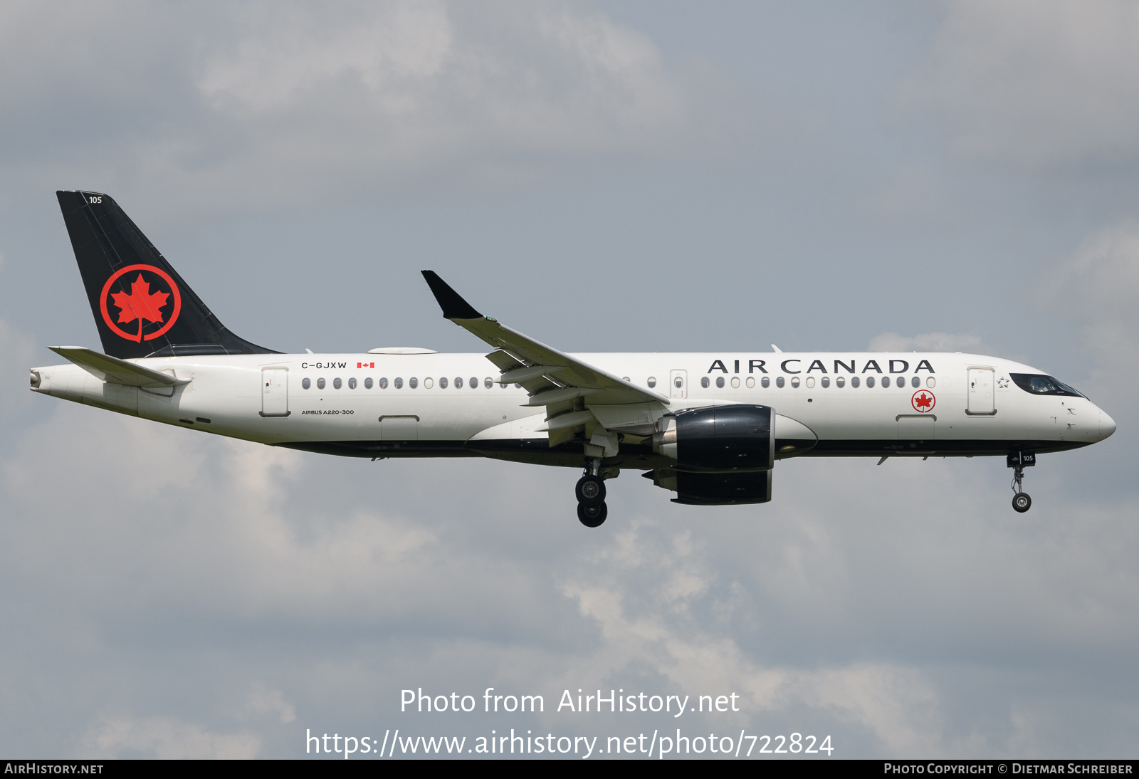 Aircraft Photo of C-GJXW | Airbus A220-371 (BD-500-1A11) | Air Canada | AirHistory.net #722824