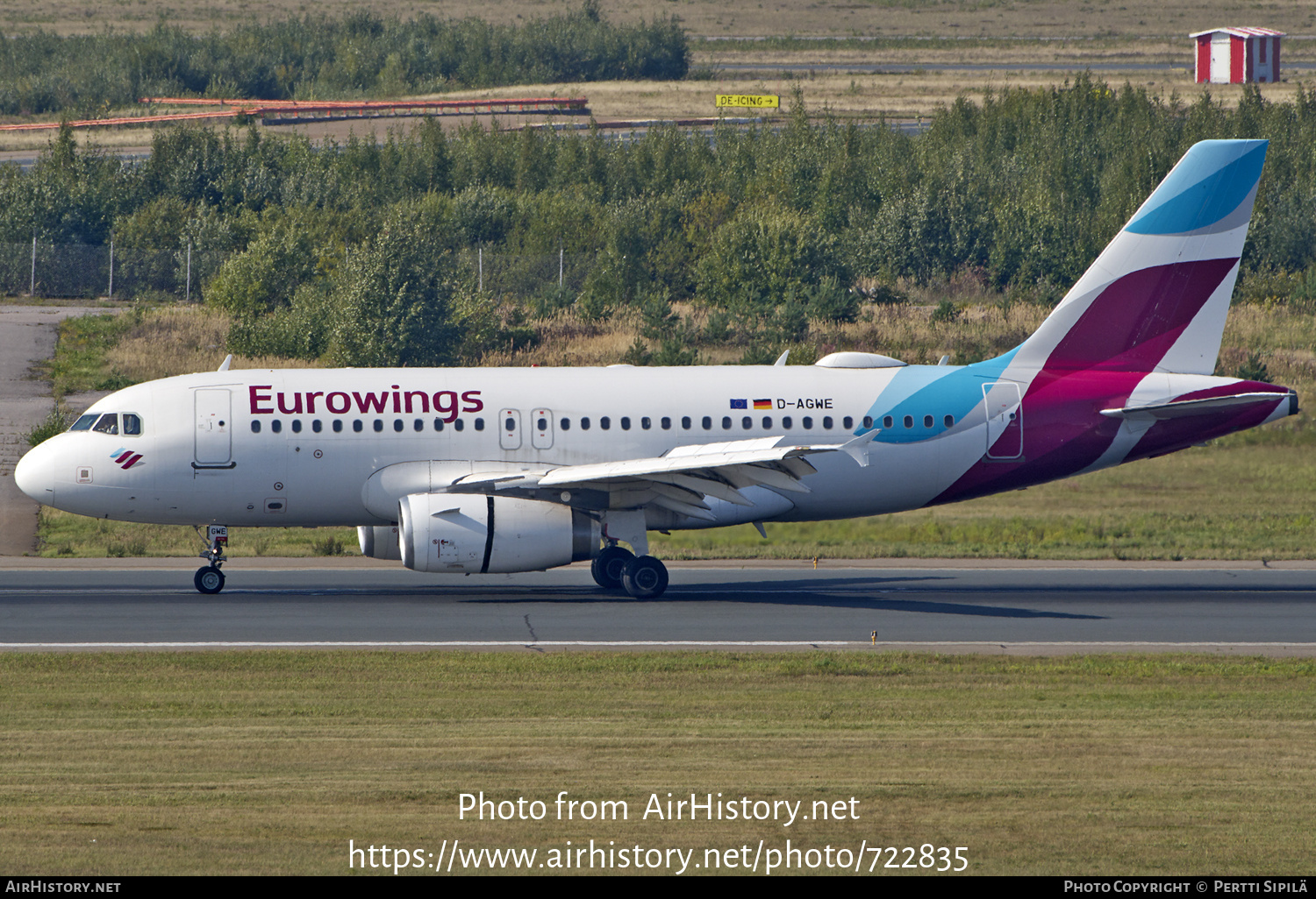 Aircraft Photo of D-AGWE | Airbus A319-132 | Eurowings | AirHistory.net #722835