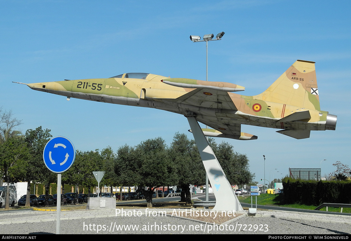 Aircraft Photo of AR9-55 | Northrop SRF-5A Freedom Fighter | Spain - Air Force | AirHistory.net #722923