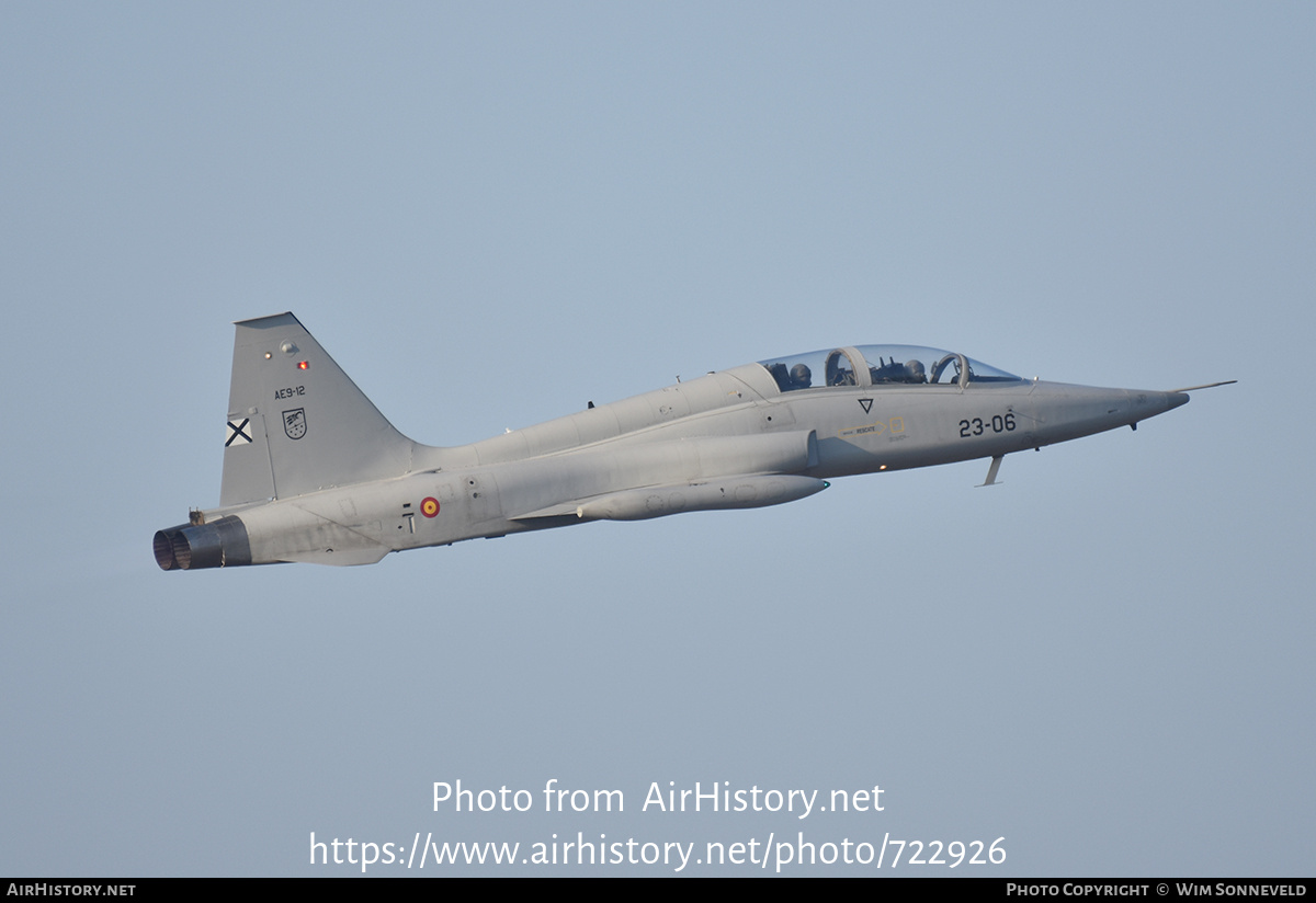 Aircraft Photo of AE.9-12 | Northrop SF-5B(M) Freedom Fighter | Spain - Air Force | AirHistory.net #722926