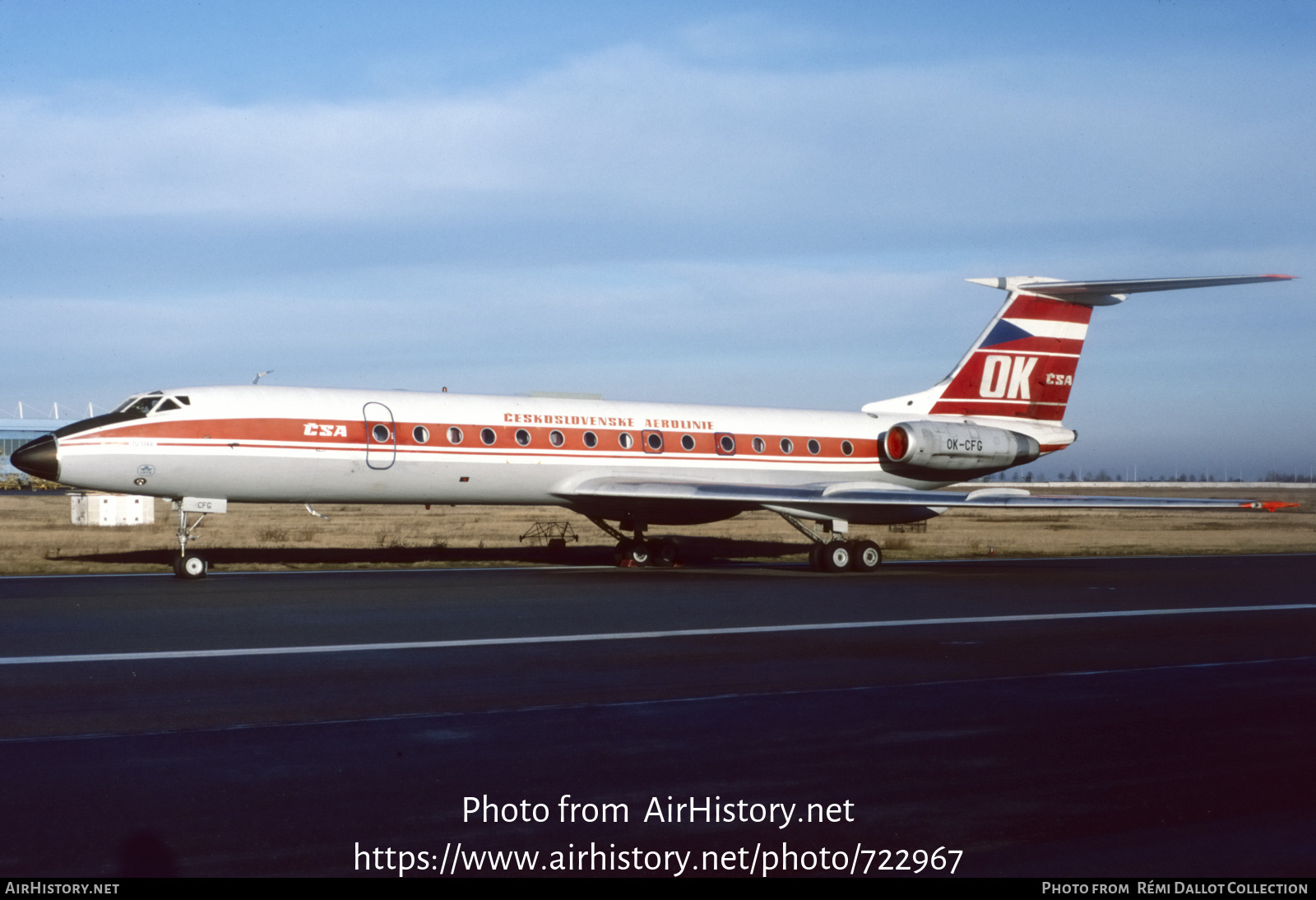 Aircraft Photo of OK-CFG | Tupolev Tu-134A | ČSA - Československé Aerolinie - Czechoslovak Airlines | AirHistory.net #722967