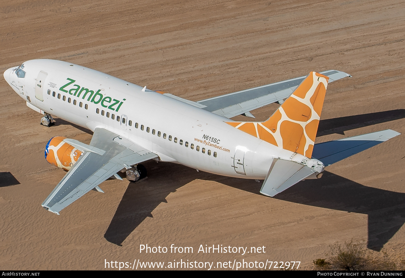 Aircraft Photo of N615SC | Boeing 737-5Y0 | Zambezi Airlines | AirHistory.net #722977