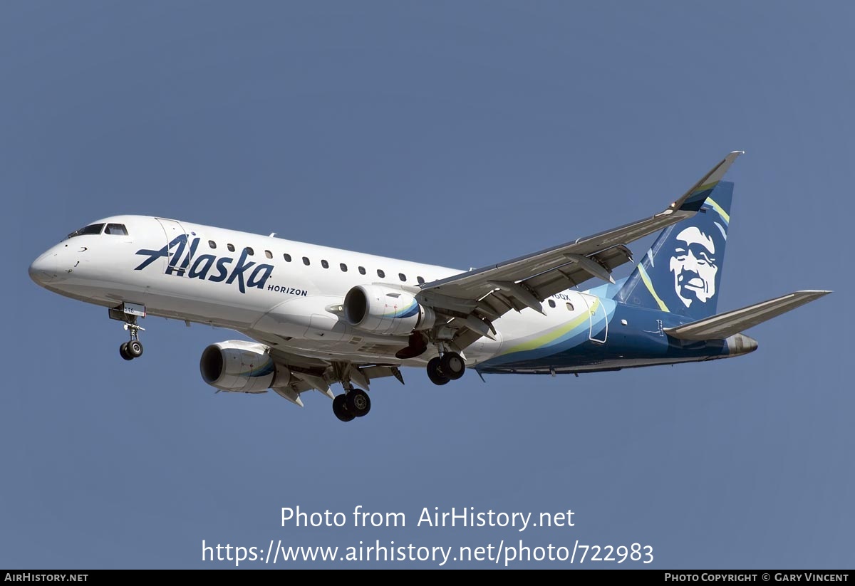 Aircraft Photo of N464QX | Embraer 175LR (ERJ-170-200LR) | Alaska Airlines | AirHistory.net #722983