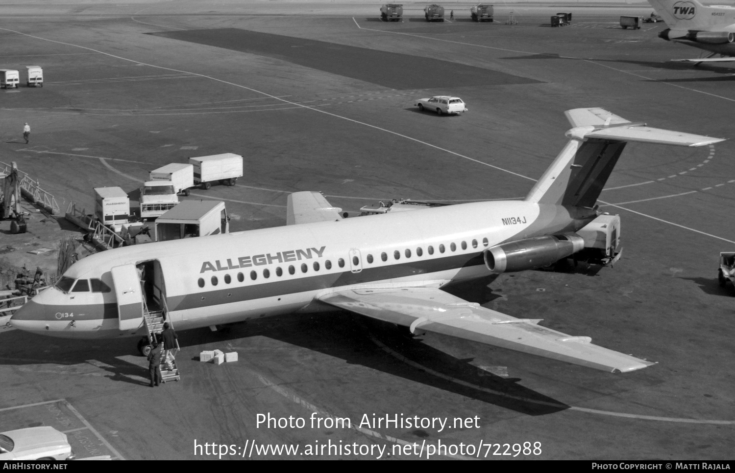 Aircraft Photo of N1134J | BAC 111-203AE One-Eleven | Allegheny Airlines | AirHistory.net #722988