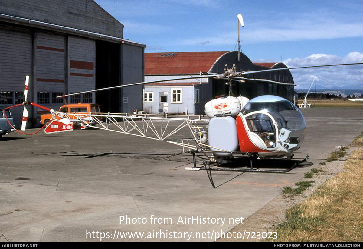 Aircraft Photo of ZK-HDF | Bell 47G-4A | Helicopters NZ | AirHistory.net #723023