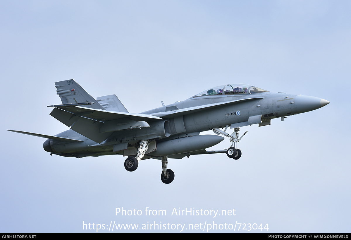 Aircraft Photo of HN-466 | McDonnell Douglas F/A-18D Hornet | Finland - Air Force | AirHistory.net #723044