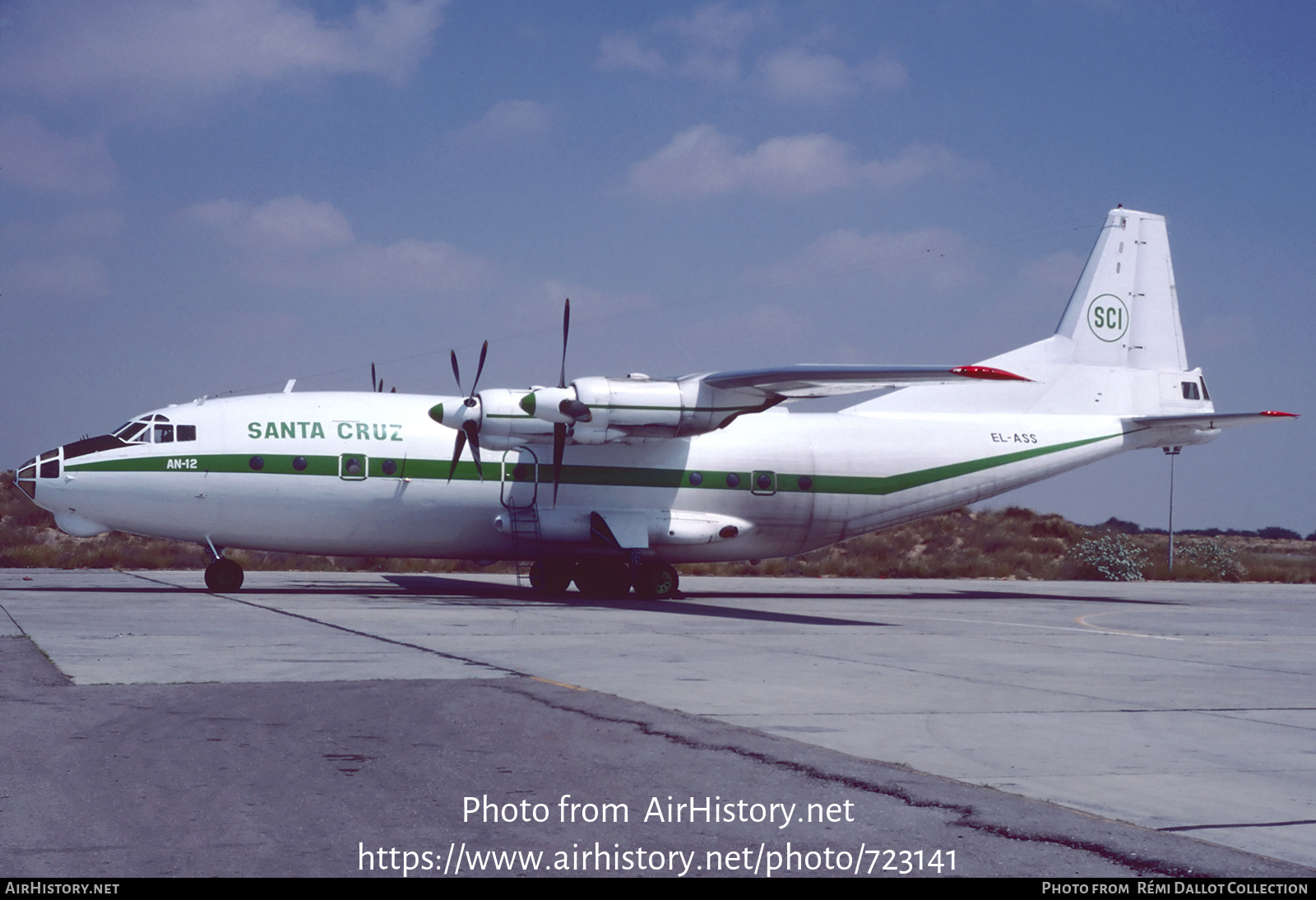 Aircraft Photo of EL-ASS | Antonov An-12BP | Santa Cruz Imperial - SCI | AirHistory.net #723141