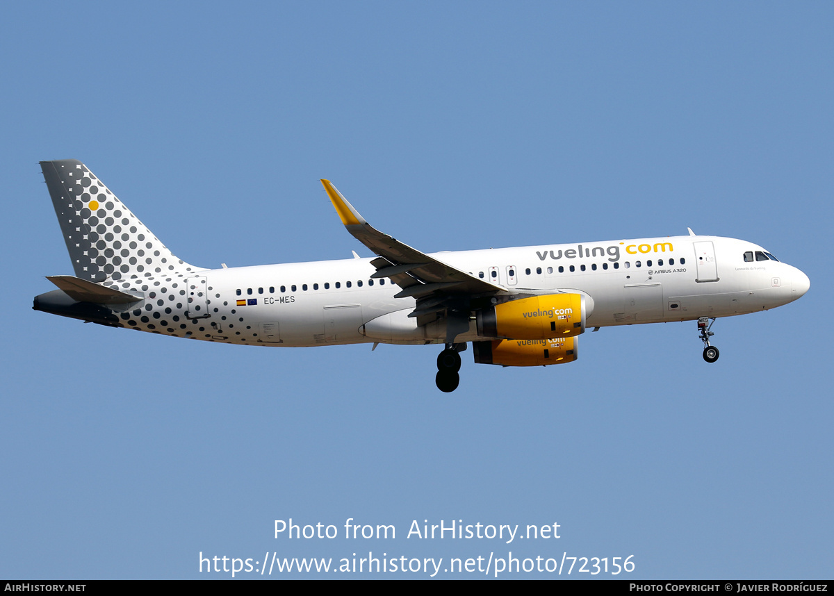 Aircraft Photo of EC-MES | Airbus A320-232 | Vueling Airlines | AirHistory.net #723156