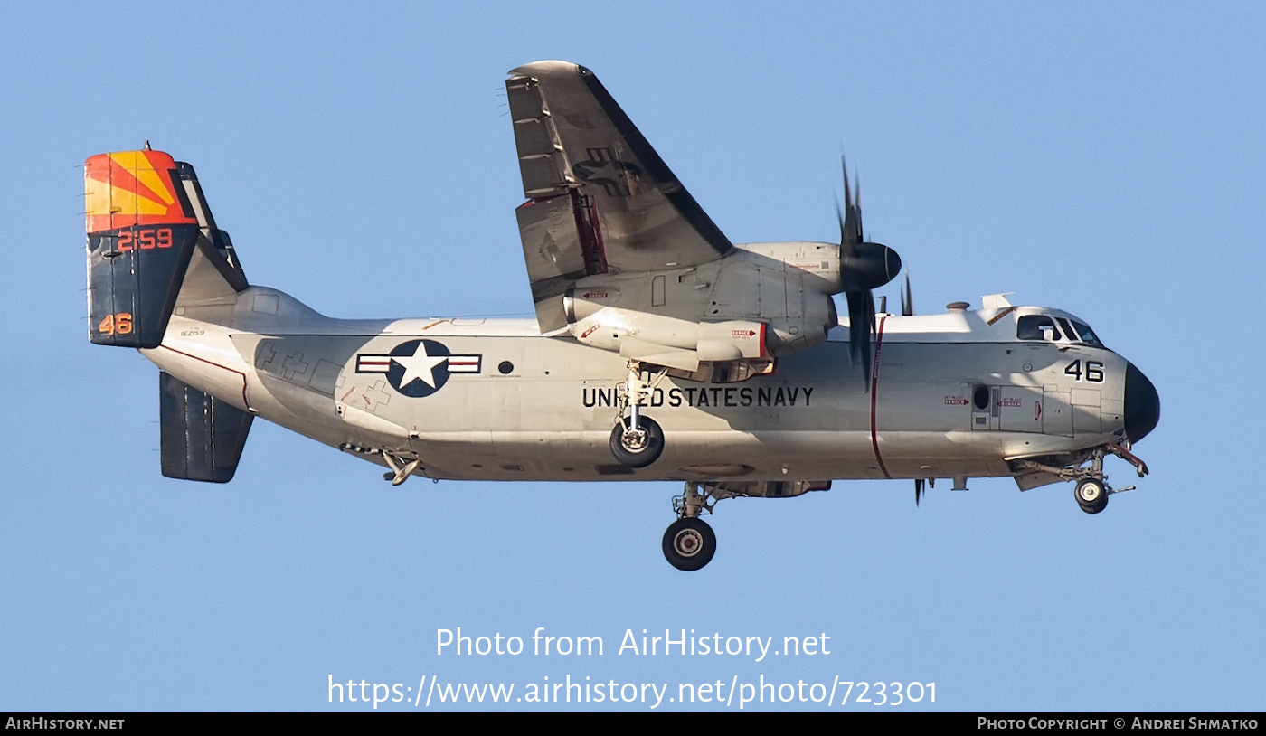 Aircraft Photo of 162159 / 2159 | Grumman C-2C Greyhound | USA - Navy | AirHistory.net #723301