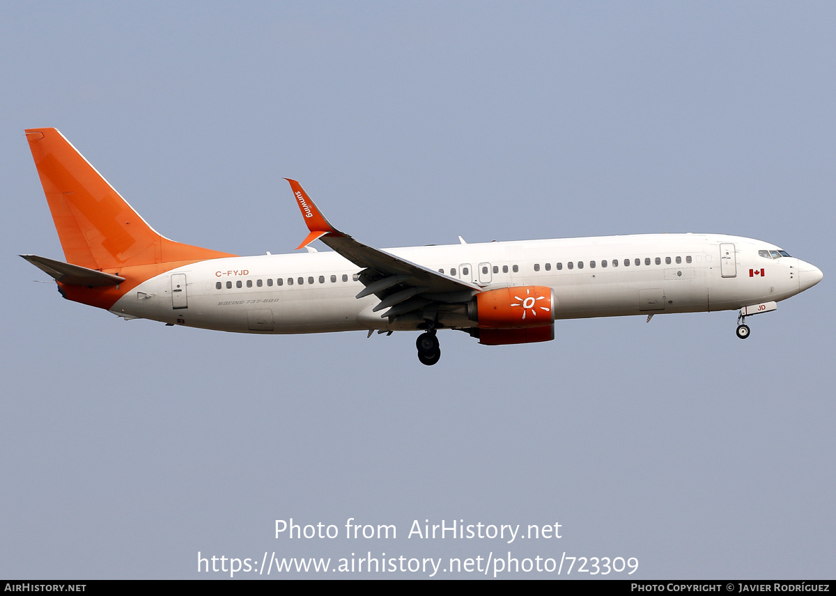 Aircraft Photo of C-FYJD | Boeing 737-8Q8 | Sunwing Airlines | AirHistory.net #723309