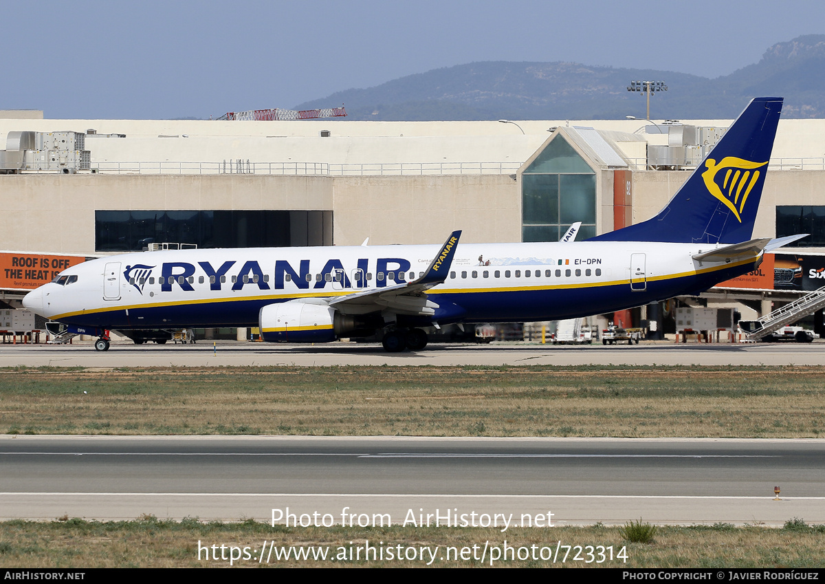 Aircraft Photo of EI-DPN | Boeing 737-8AS | Ryanair | AirHistory.net #723314