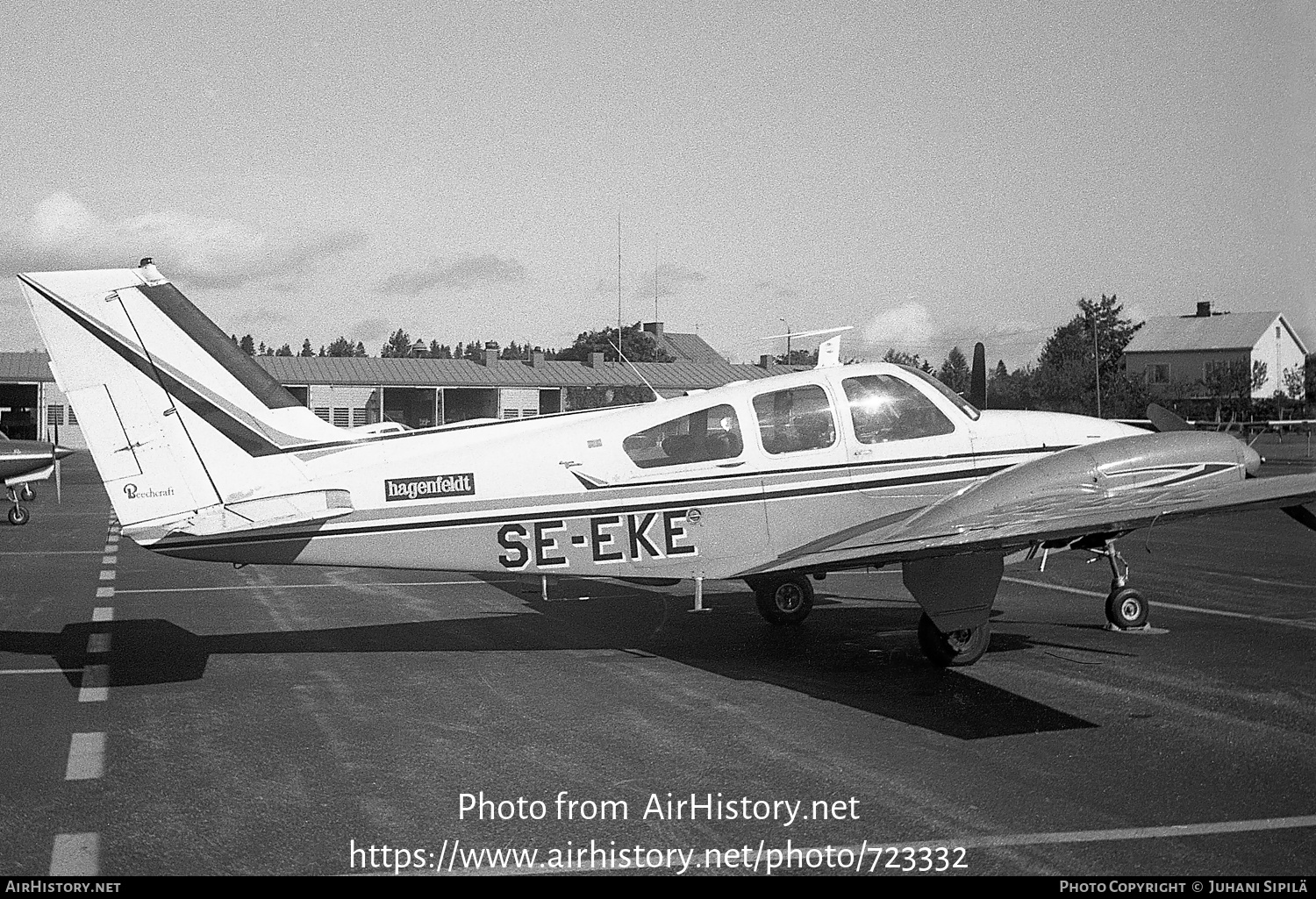 Aircraft Photo of SE-EKE | Beech B55 Baron (95-B55) | Hagenfeldt | AirHistory.net #723332