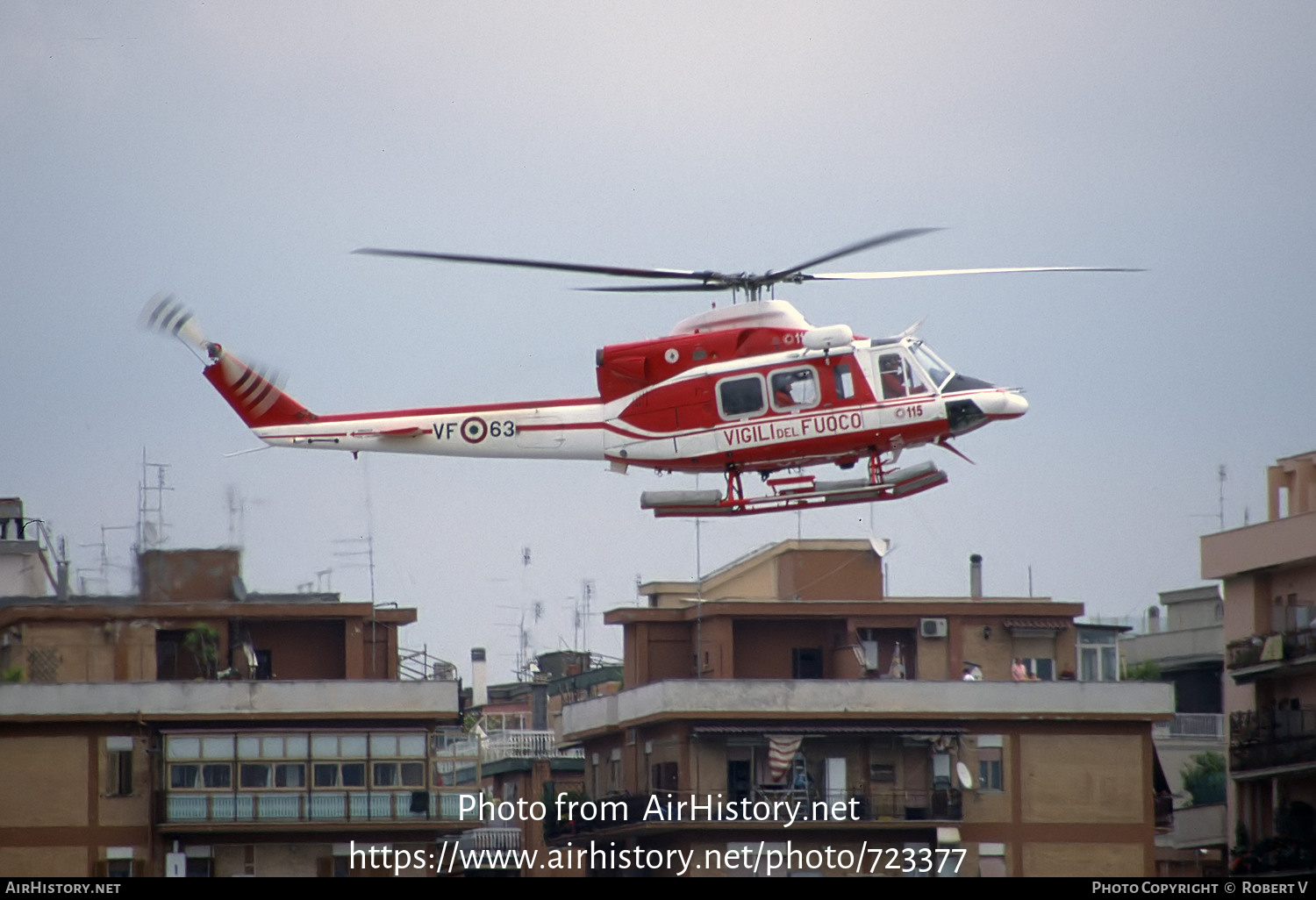 Aircraft Photo of VF-63 / I-VFOR | Agusta AB-412EP | Italy - Vigili del Fuoco | AirHistory.net #723377