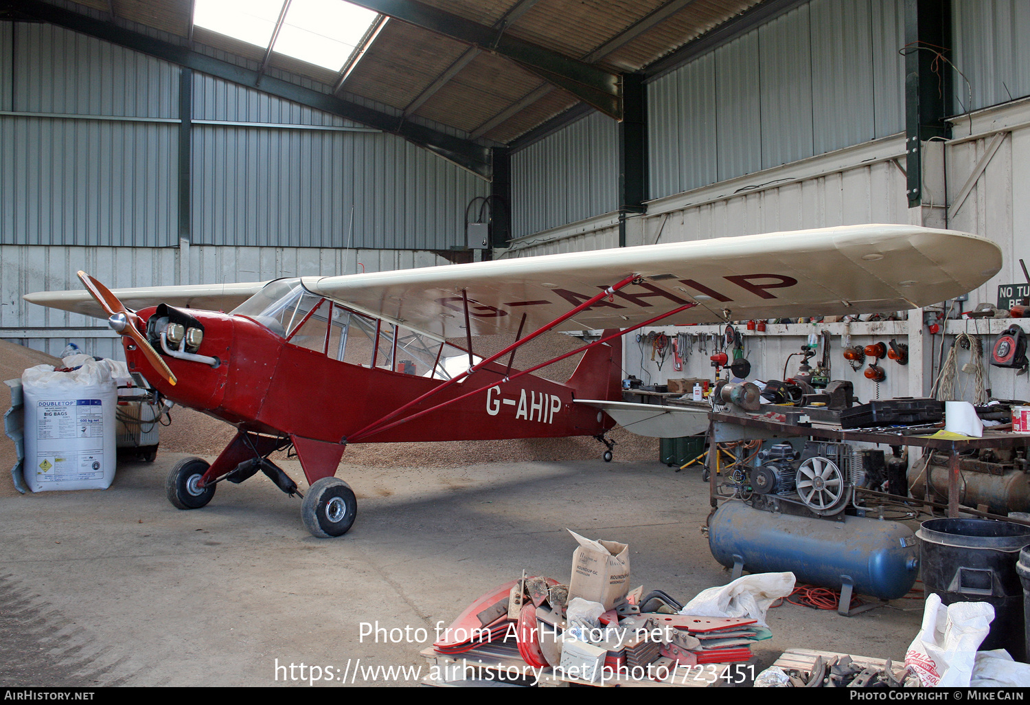 Aircraft Photo of G-AHIP | Piper L-4H Cub (J-3C-65D) | AirHistory.net #723451