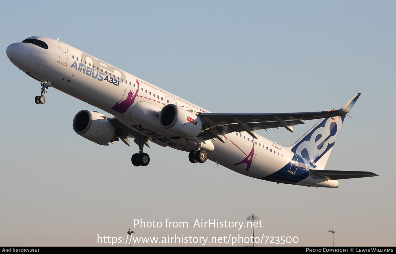 Aircraft Photo of D-AVZO | Airbus A321-251NX | Airbus | AirHistory.net #723500