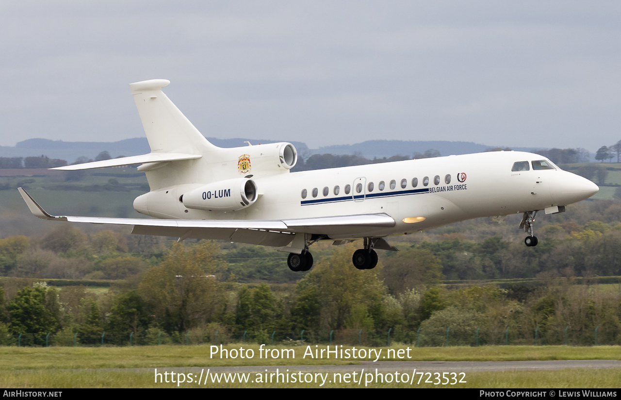 Aircraft Photo of OO-LUM | Dassault Falcon 7X | Belgium - Air Force | AirHistory.net #723532