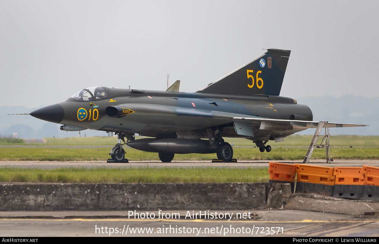 Aircraft Photo of SE-DXR / 35556 | Saab J35J Draken | Sweden - Air Force | AirHistory.net #723571