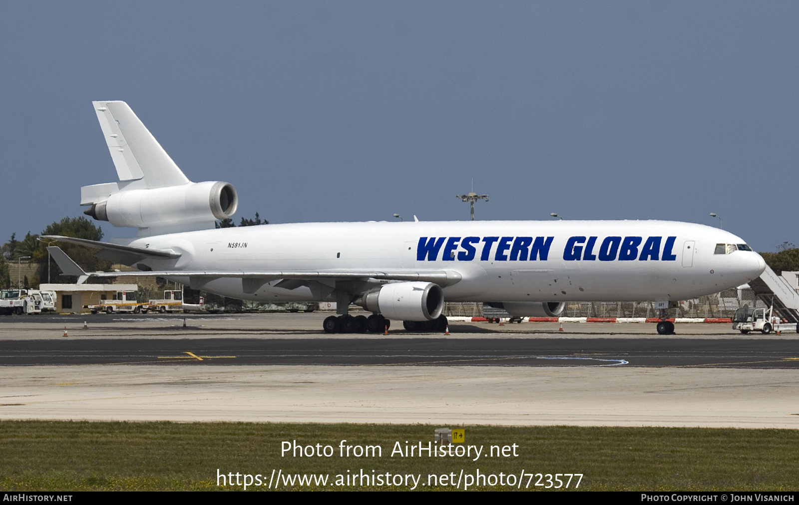 Aircraft Photo of N581JN | McDonnell Douglas MD-11/F | Western Global Airlines - WGA | AirHistory.net #723577