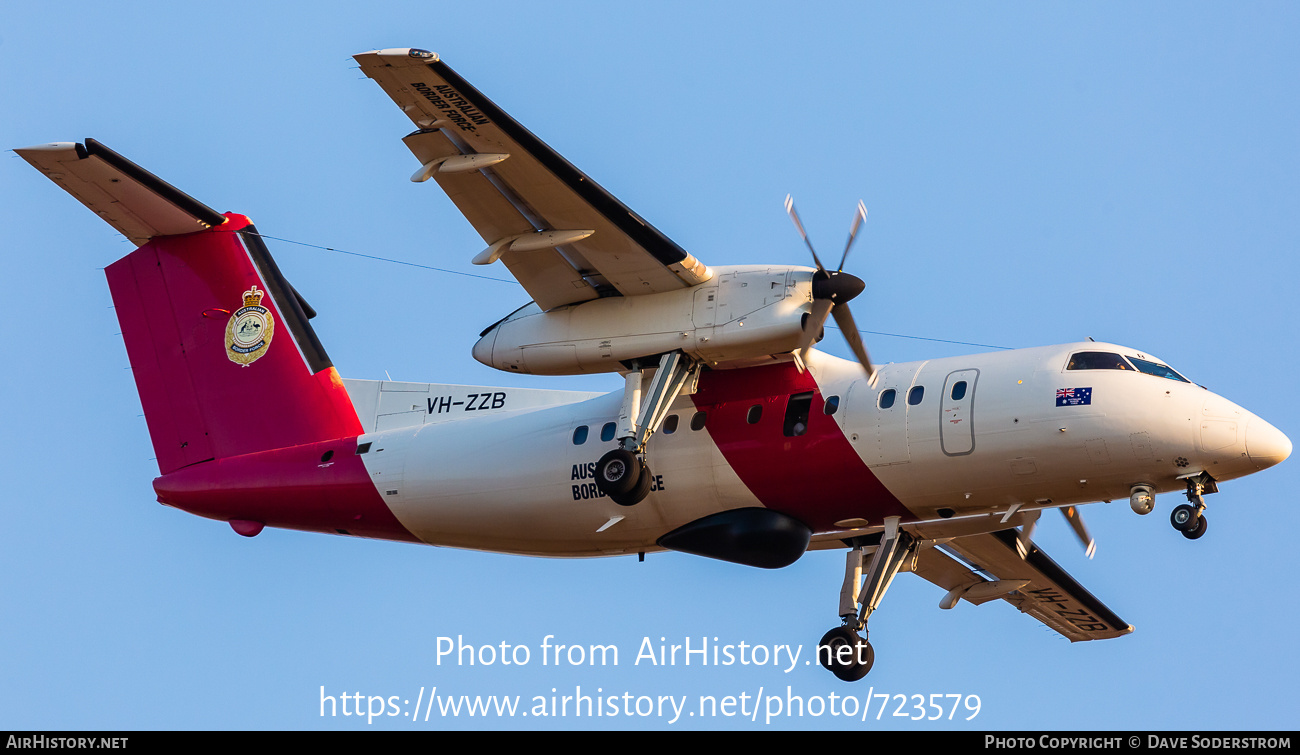 Aircraft Photo of VH-ZZB | De Havilland Canada DHC-8-202B Dash 8 | Australian Border Force | AirHistory.net #723579