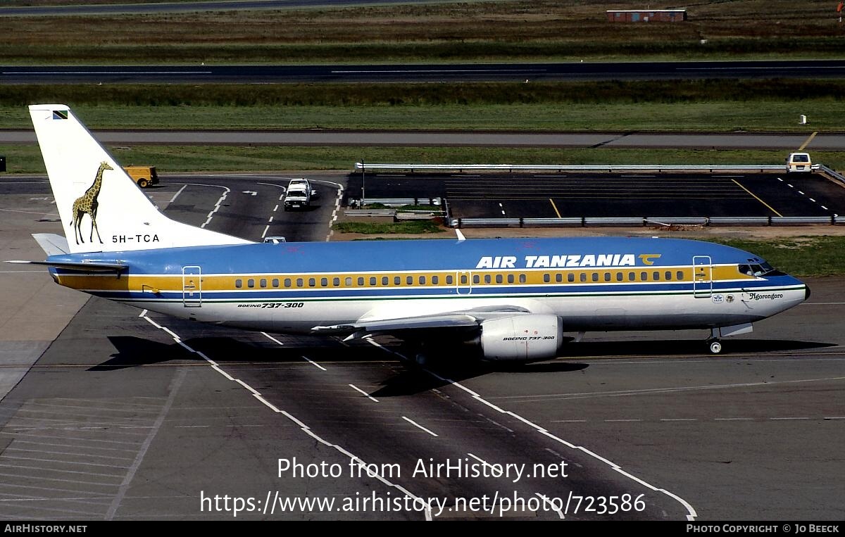 Aircraft Photo of 5H-TCA | Boeing 737-33A | Air Tanzania | AirHistory.net #723586