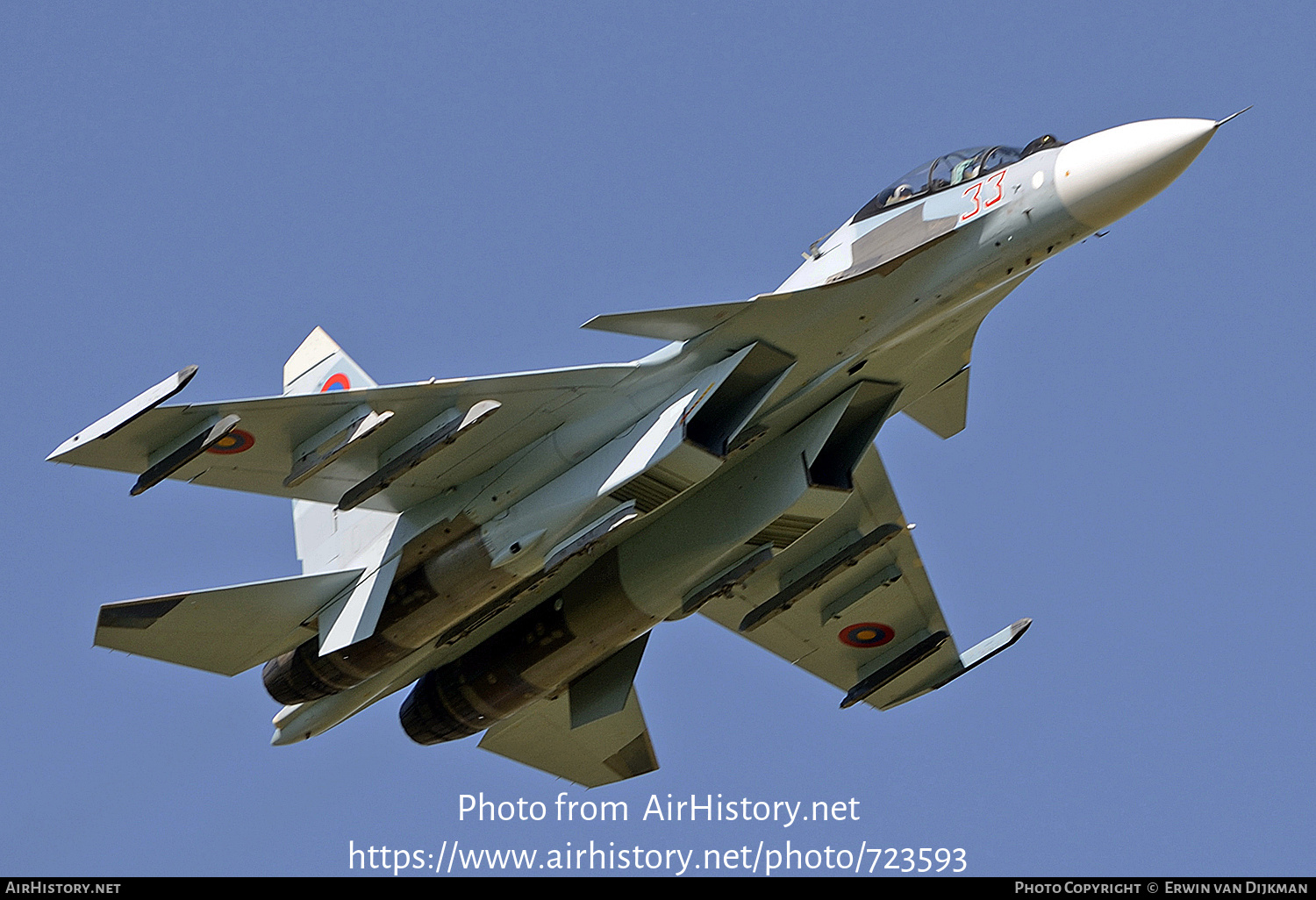 Aircraft Photo of 33 red | Sukhoi Su-30SM | Armenia - Air Force | AirHistory.net #723593