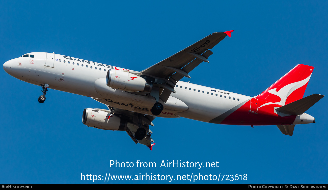 Aircraft Photo of VH-UVP | Airbus A320-232 | QantasLink | AirHistory.net #723618