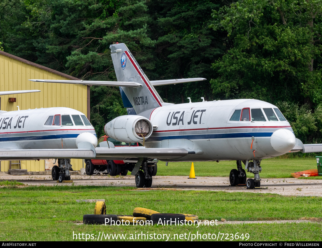 Aircraft Photo of N827AA | Dassault Falcon 20E | USA Jet Airlines | AirHistory.net #723649