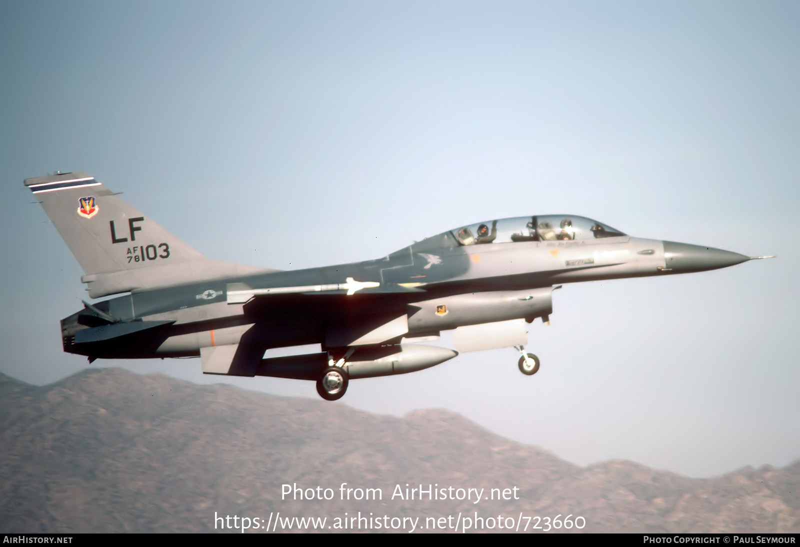 Aircraft Photo of 78-0103 / AF78-103 | General Dynamics F-16B Fighting Falcon | USA - Air Force | AirHistory.net #723660