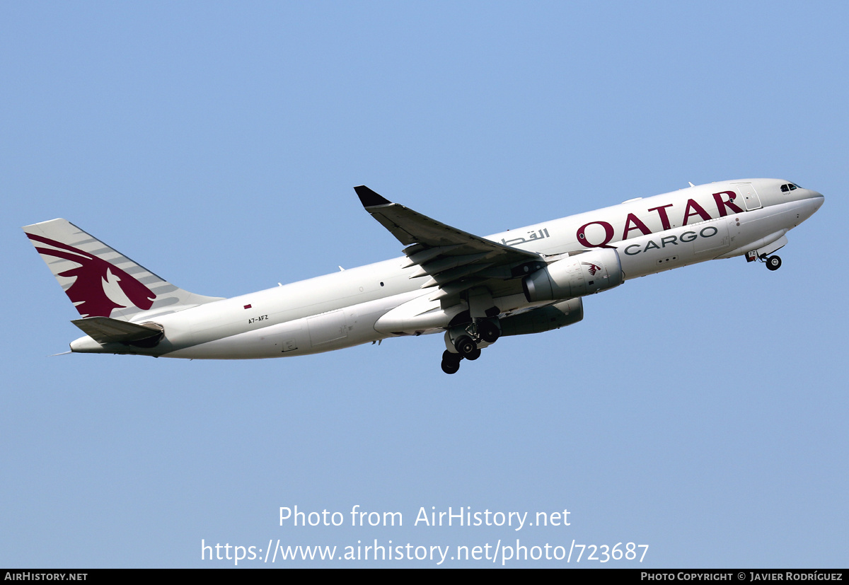 Aircraft Photo of A7-AFZ | Airbus A330-243F | Qatar Airways Cargo | AirHistory.net #723687