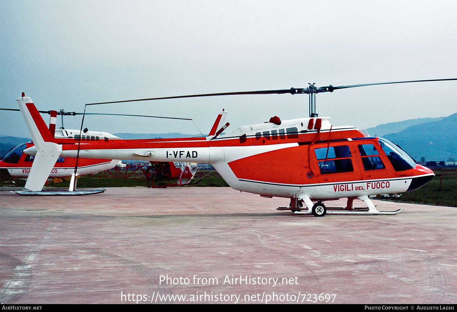 Aircraft Photo of I-VFAD | Agusta AB-206B Jetranger III | Italy - Vigili del Fuoco | AirHistory.net #723697