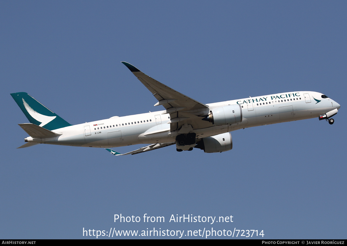 Aircraft Photo of B-LRB | Airbus A350-941 | Cathay Pacific Airways | AirHistory.net #723714