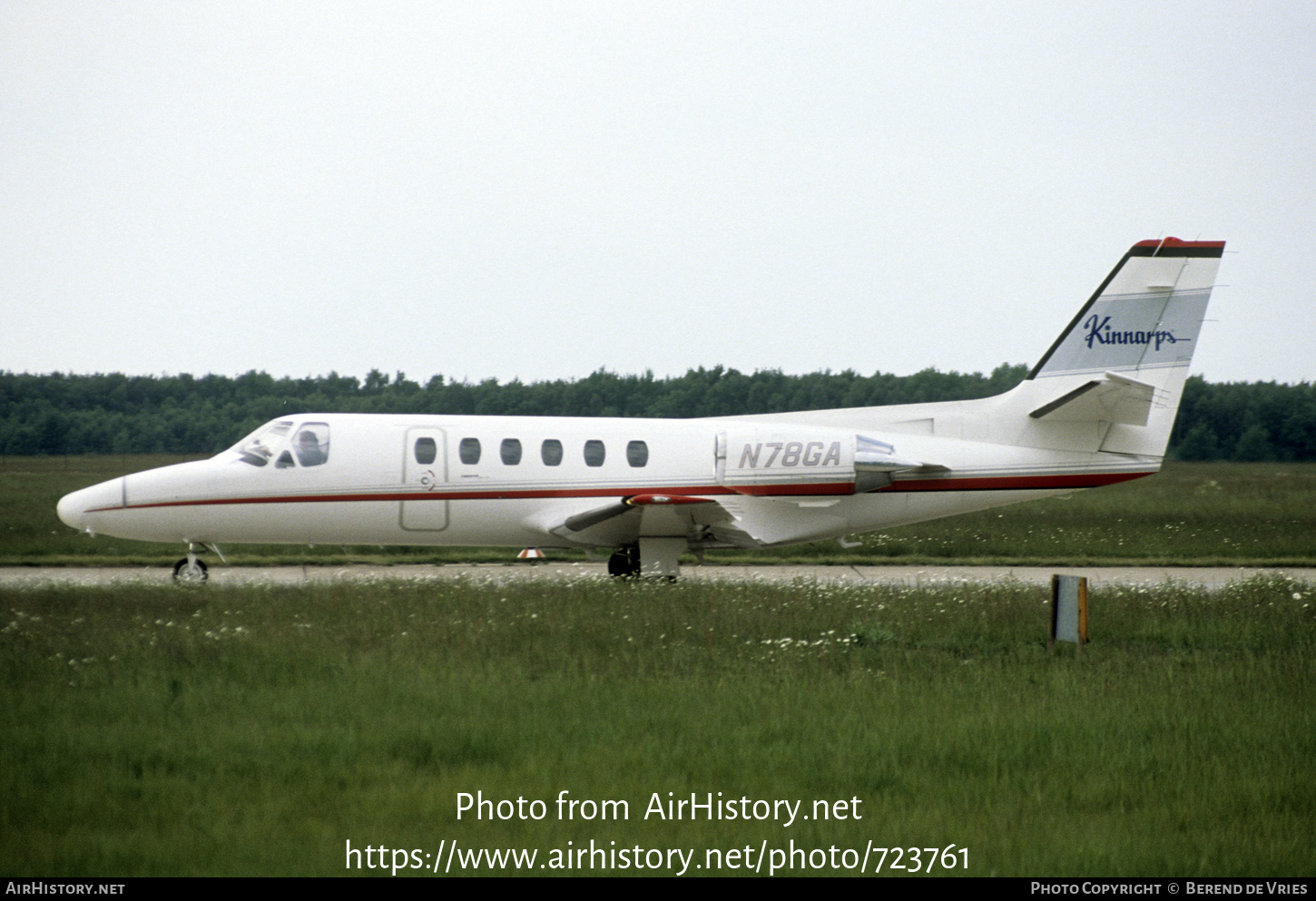 Aircraft Photo of N78GA | Cessna 551 Citation II/SP | Kinnarps | AirHistory.net #723761