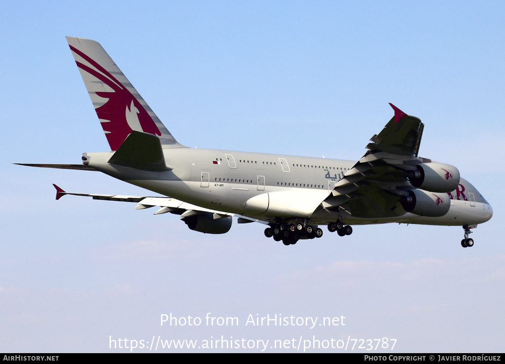 Aircraft Photo of A7-API | Airbus A380-861 | Qatar Airways | AirHistory.net #723787