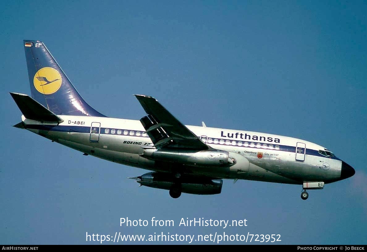 Aircraft Photo of D-ABEI | Boeing 737-130 | Lufthansa | AirHistory.net #723952